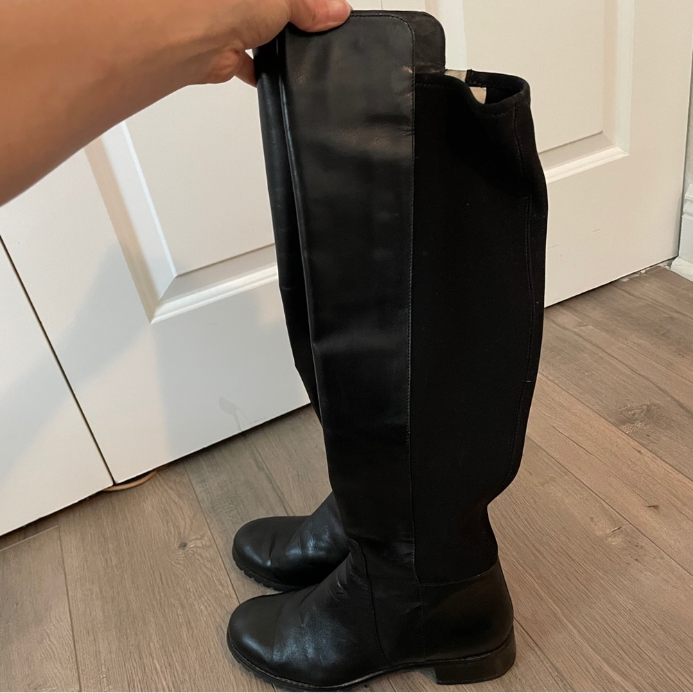 Michael Kors Black Riding Boots, size 8